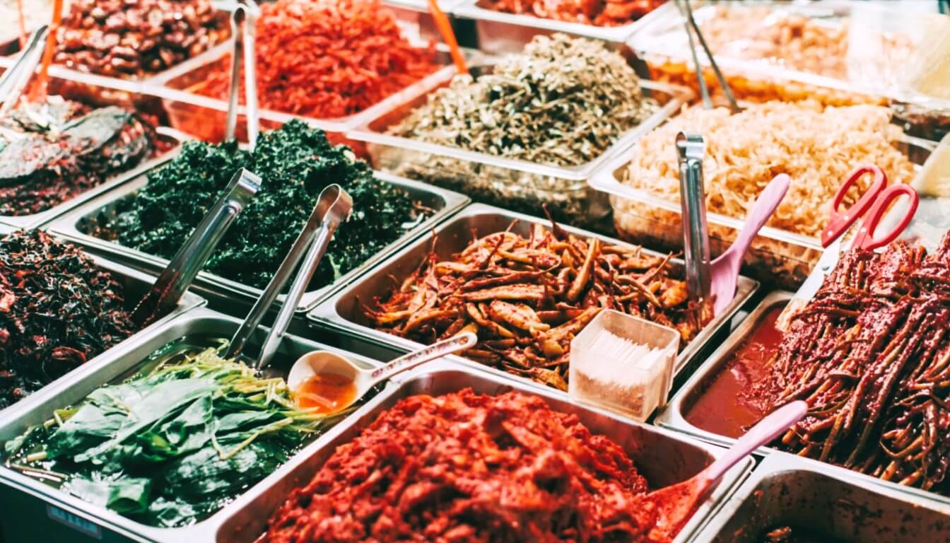 Platos tradicionales, Seúl, Corea del Sur - destinos de viaje en Asia